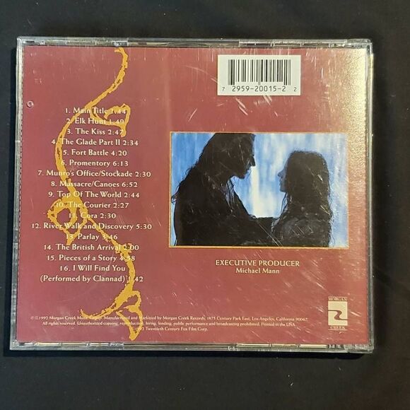 THE LAST OF THE MOHICANS, Motion Picture Soundtrack [CD] - Picture 3 of 3
